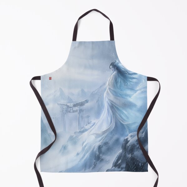 Item preview, Winter Spirit Art – Yuki Onna Snow Maiden in a Frozen Japanese Landscape designed and sold by kaxymax.