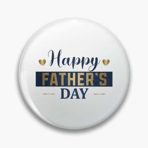 Item preview, Happy Father's Day Gift — Elegant Gold & Navy Blue Typography Design for Dad designed and sold by SideKickCreates.