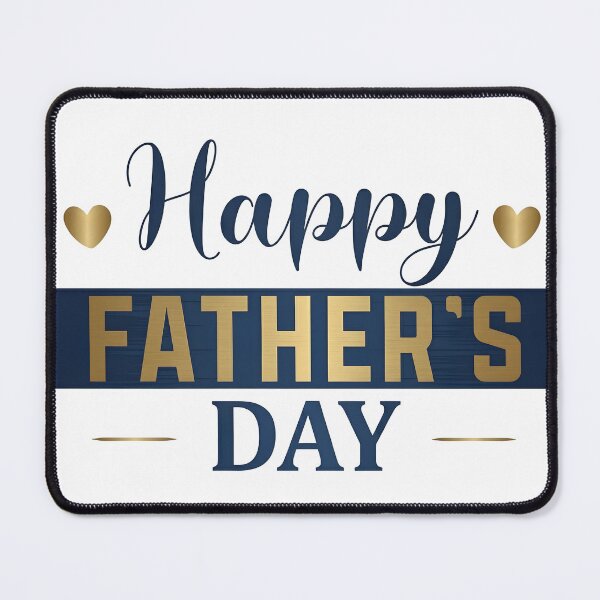 Item preview, Happy Father's Day Gift — Elegant Gold & Navy Blue Typography Design for Dad designed and sold by SideKickCreates.