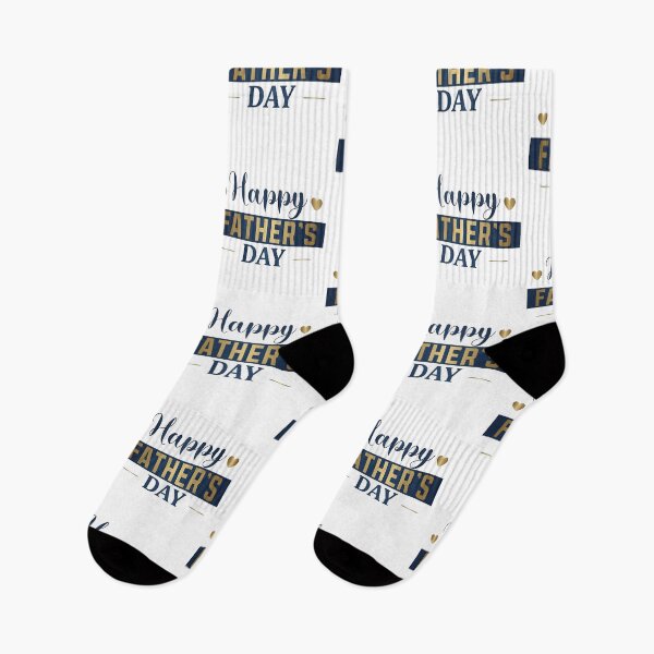 Item preview, Happy Father's Day Gift — Elegant Gold & Navy Blue Typography Design for Dad designed and sold by SideKickCreates.