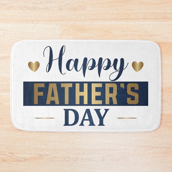 Item preview, Happy Father's Day Gift — Elegant Gold & Navy Blue Typography Design for Dad designed and sold by SideKickCreates.