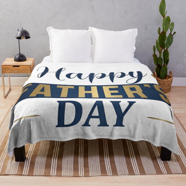 Item preview, Happy Father's Day Gift — Elegant Gold & Navy Blue Typography Design for Dad designed and sold by SideKickCreates.