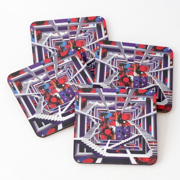 Item preview, cosmic noise labyrinth colorful surreal geometric abstract design designed and sold by SmashingDeals.