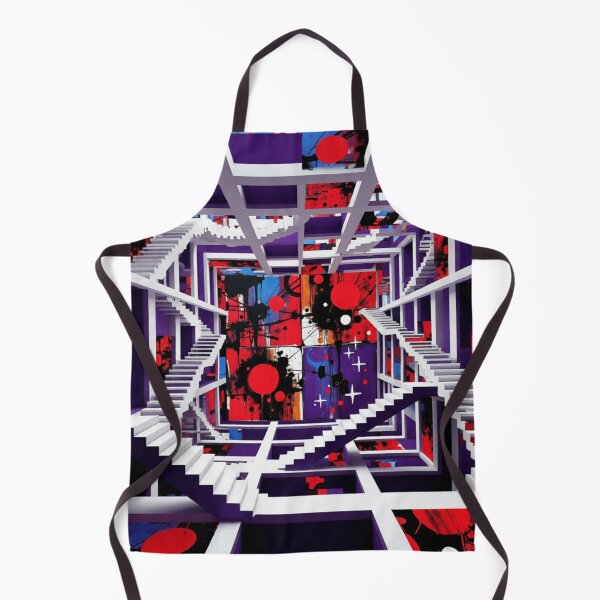 Item preview, cosmic noise labyrinth colorful surreal geometric abstract design designed and sold by SmashingDeals.