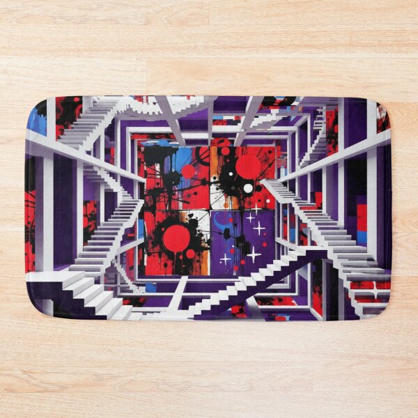 Item preview, cosmic noise labyrinth colorful surreal geometric abstract design designed and sold by SmashingDeals.