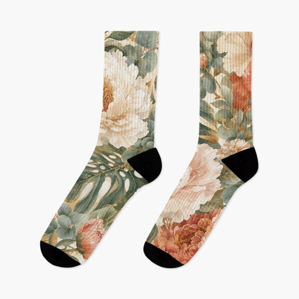 Item preview, Elegant Peony and Monstera Tropical Floral Pattern PNG | Seamless Vintage Boho Wallpaper | Digital Download designed and sold by NovaBitWalls.