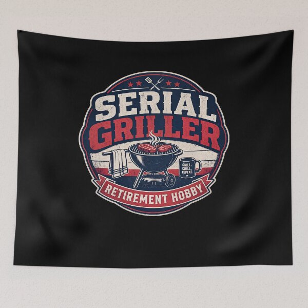 Item preview, Serial Griller – Retirement Hobby designed and sold by FreshPixelArt.