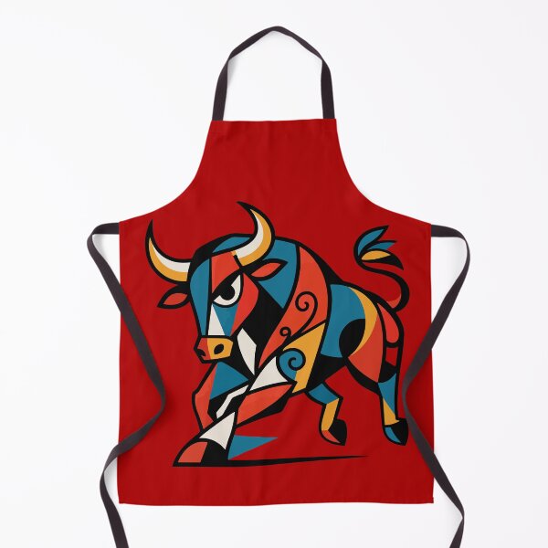 Item preview, Cubist Charging Bull – Modern Geometric Bull Art designed and sold by Lifer Art and Design.