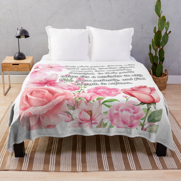 Item preview, Soft Pink Blooms – Gentle Floral Quote Aesthetic Design designed and sold by Jhanak's Art.