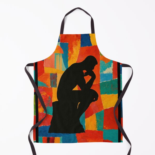 Item preview, Abstract Thinker Silhouette Color Block Art designed and sold by PlanetEye Designs.