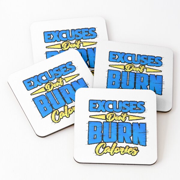 Item preview, Excuses Don't Burn Calories at the Gym - Motivational Phrase designed and sold by AstronautMerch.