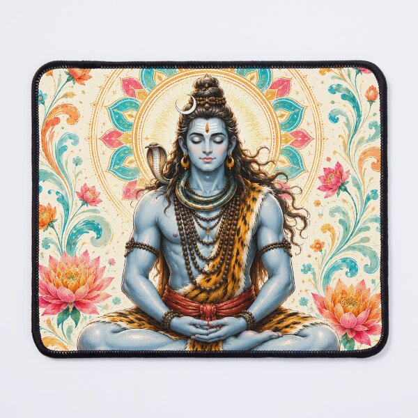 Item preview, Lord Shiva Meditation | Sacred Mandala Art | Yoga and Mindfulness Illustration designed and sold by ravuh.