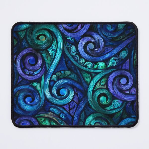 Item preview, New Zealand Paua Māori Pattern Koru Design 917 designed and sold by GrinGalore.