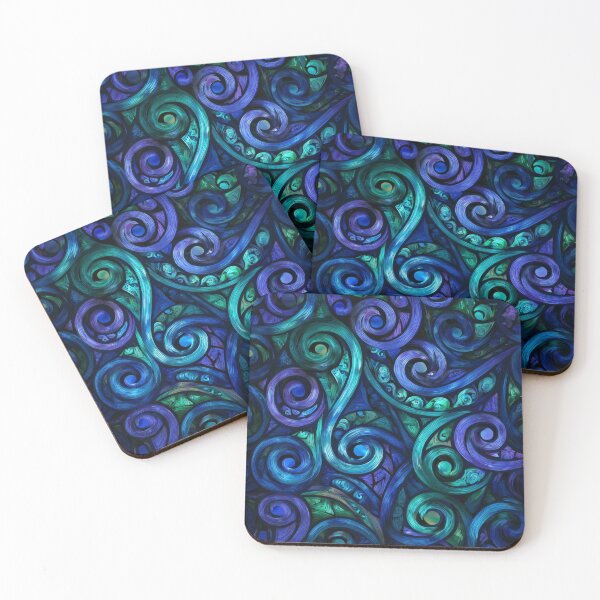 Item preview, New Zealand Paua Māori Pattern Koru Design 917 designed and sold by GrinGalore.