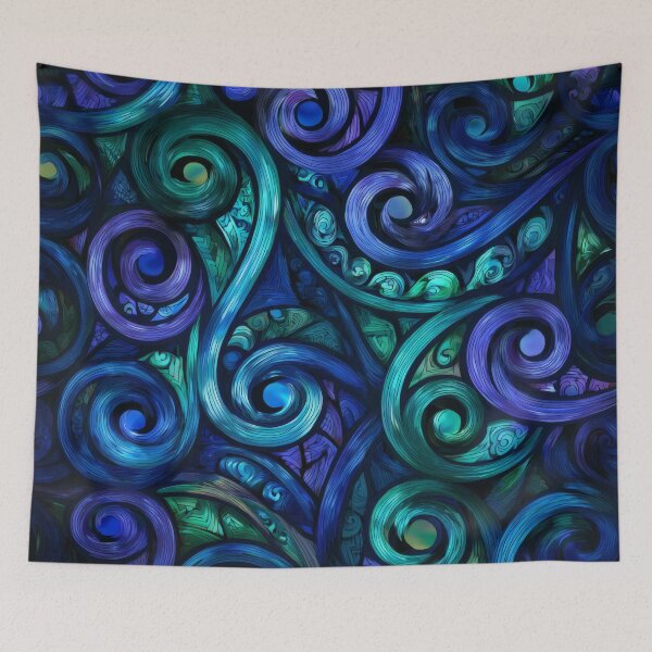 Item preview, New Zealand Paua Māori Pattern Koru Design 917 designed and sold by GrinGalore.