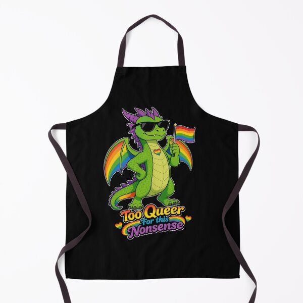 Item preview, Too Queer For This Nonsense Dragon Pride designed and sold by Hatchling Hollow.