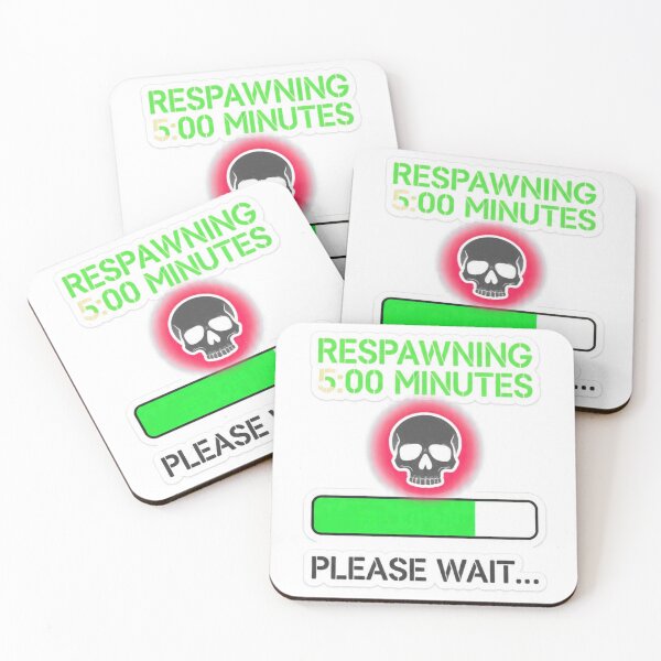 Item preview, *Respawning In 5 Minutes Gamer Skull Design* designed and sold by Petringo.