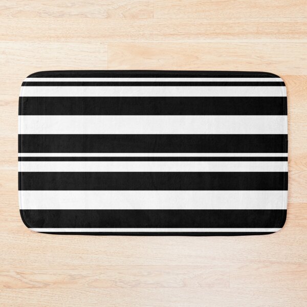 Item preview, Horizontal Black and White Stripes Pattern designed and sold by Anna Studio Co.
