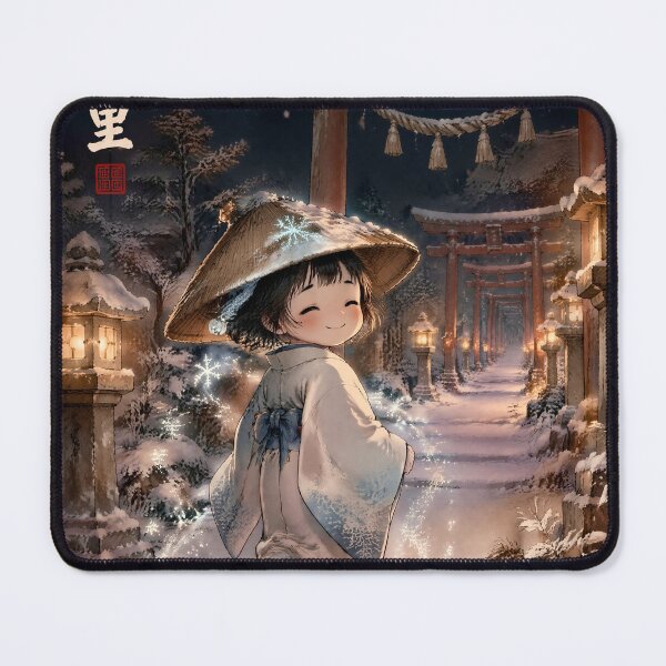 Item preview, Snow Spirit Child – Yuki Warashi Cute Japanese Folklore Winter Art designed and sold by kaxymax.