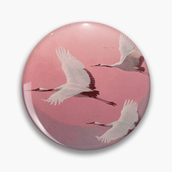 Item preview, Peaceful Cranes Twilight Sky Artwork  designed and sold by NivyasArtistry.