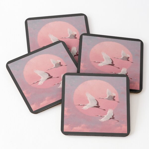 Item preview, Peaceful Cranes Twilight Sky Artwork  designed and sold by NivyasArtistry.