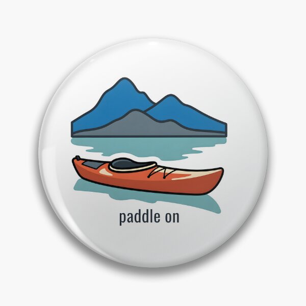 Item preview, Adventure Awaits Kayak and Mountain Landscape Art designed and sold by Smoking_Animals .