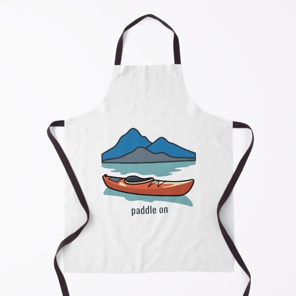 Item preview, Adventure Awaits Kayak and Mountain Landscape Art designed and sold by Smoking_Animals .