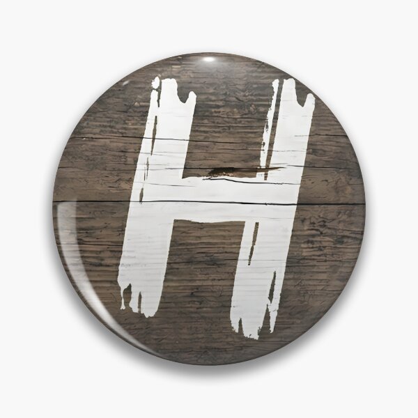 Item preview, Rustic White Letter H Wood Sign designed and sold by chareanrach1.