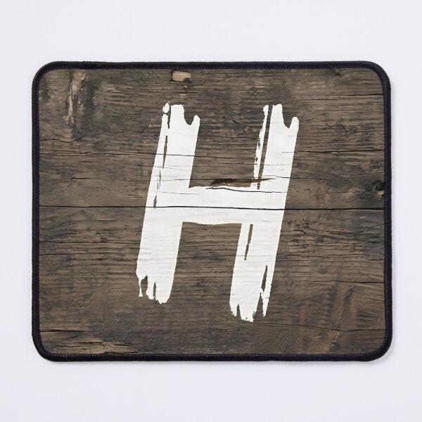 Item preview, Rustic White Letter H Wood Sign designed and sold by chareanrach1.