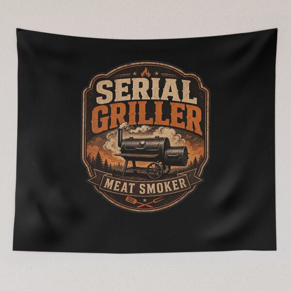 Item preview, Serial Griller – Meat Smoker designed and sold by FreshPixelArt.