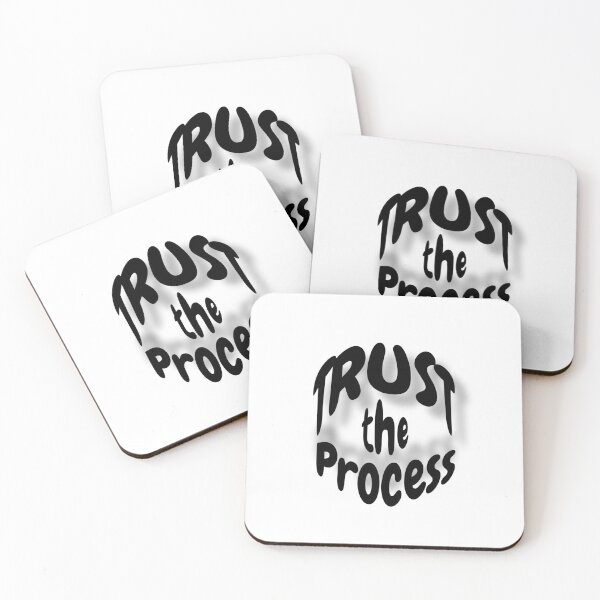 Item preview, Trust The Process Wavy Retro Typography Motivational Quote designed and sold by yachstudio.