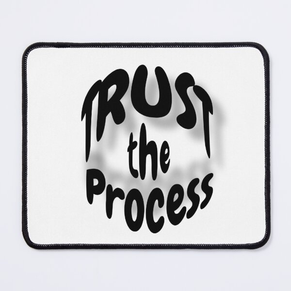 Item preview, Trust The Process Wavy Retro Typography Motivational Quote designed and sold by yachstudio.