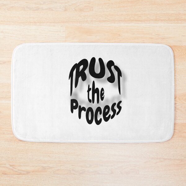 Item preview, Trust The Process Wavy Retro Typography Motivational Quote designed and sold by yachstudio.