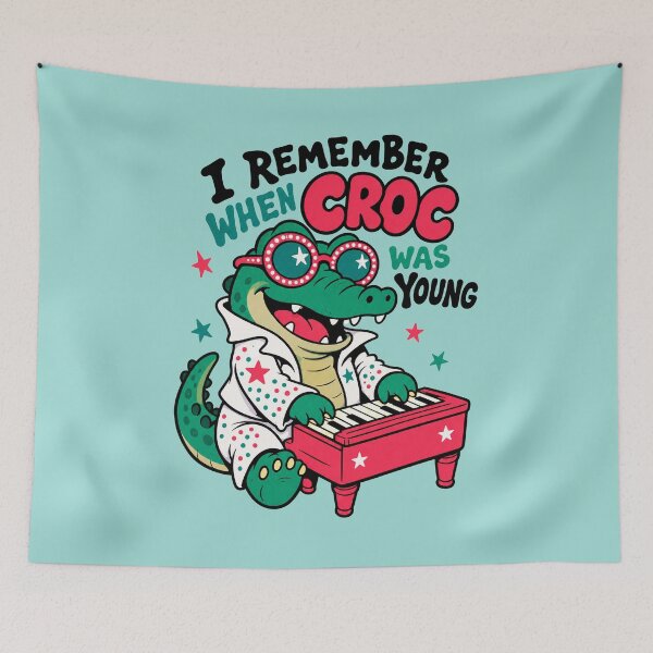Item preview, I Remember When Croc Was Young designed and sold by BrambleBox.