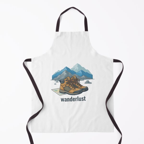 Item preview, Wanderlust Mountains Hiking boots Outdoor adventure designed and sold by Smoking_Animals .