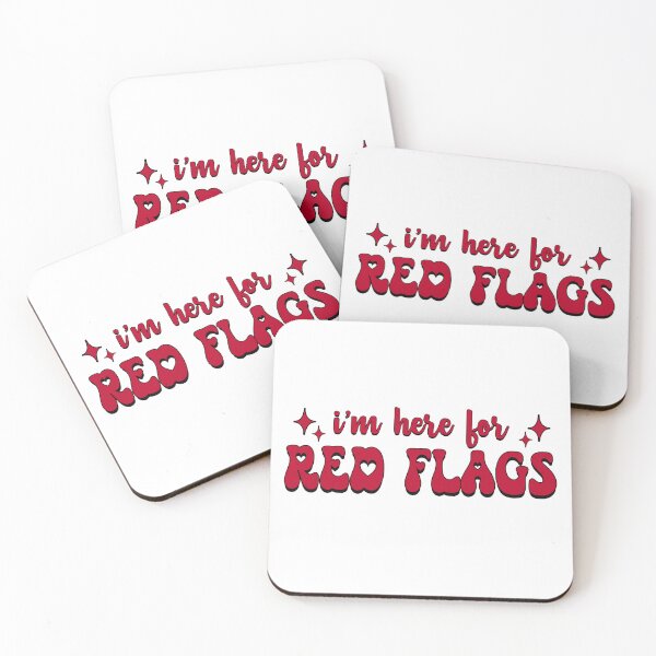 Item preview, I'm here for red flags designed and sold by stellacreates.