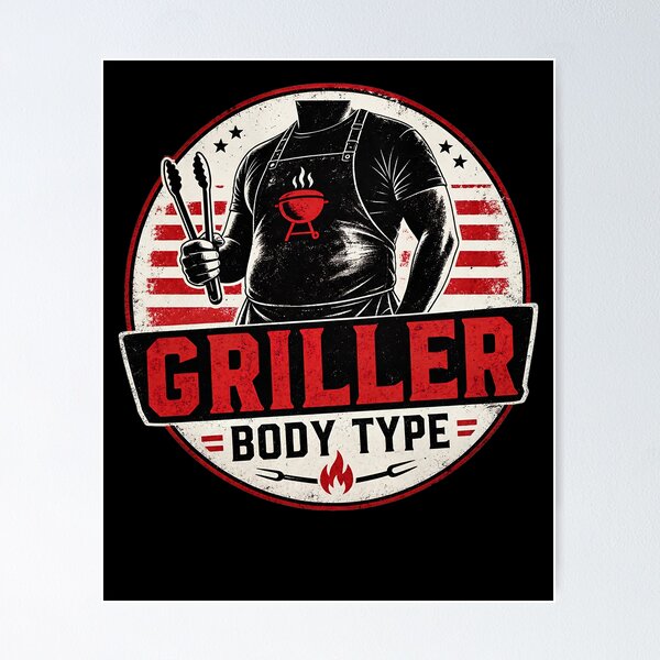 Item preview, Griller Body Type BBQ designed and sold by FreshPixelArt.