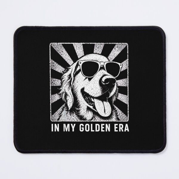 Item preview, Retro Golden Retriever In My Golden Era Vintage Pop Art designed and sold by Methahshop.