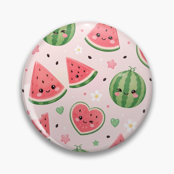 Item preview, Cute Kawaii Watermelon Pattern designed and sold by Aramdesing.