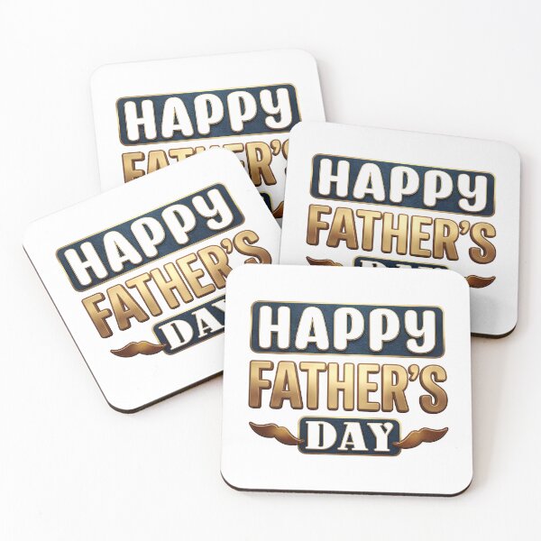Item preview, Premium Gold Happy Father’s Day Typography – Perfect Gift for Dad designed and sold by SideKickCreates.
