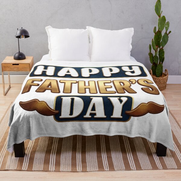 Item preview, Premium Gold Happy Father’s Day Typography – Perfect Gift for Dad designed and sold by SideKickCreates.