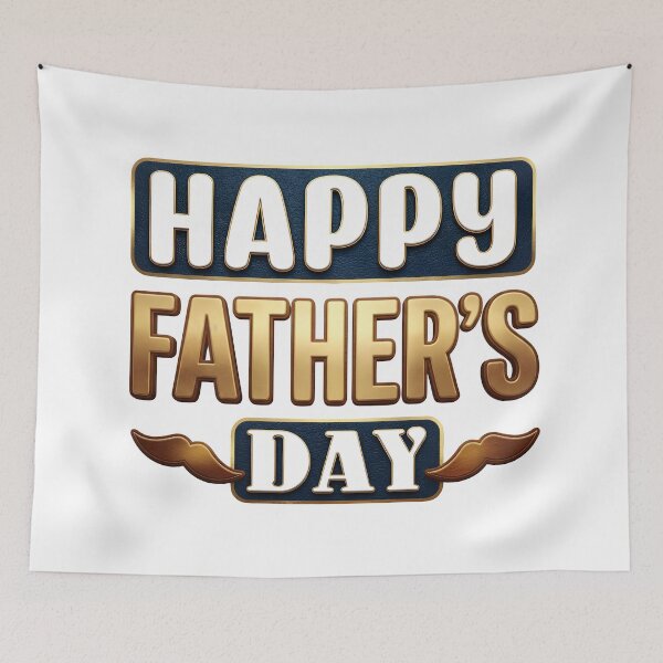 Item preview, Premium Gold Happy Father’s Day Typography – Perfect Gift for Dad designed and sold by SideKickCreates.
