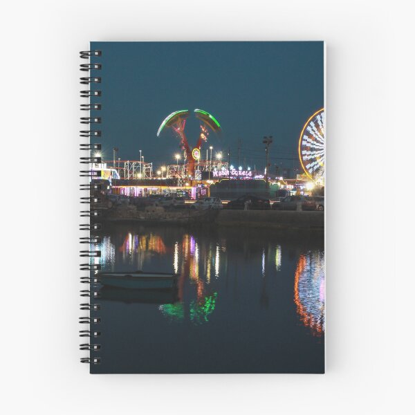 Item preview, Night Carnival With Ferris Wheel And Colorful Reflections On Calm Waterfront designed and sold by Nmallia.