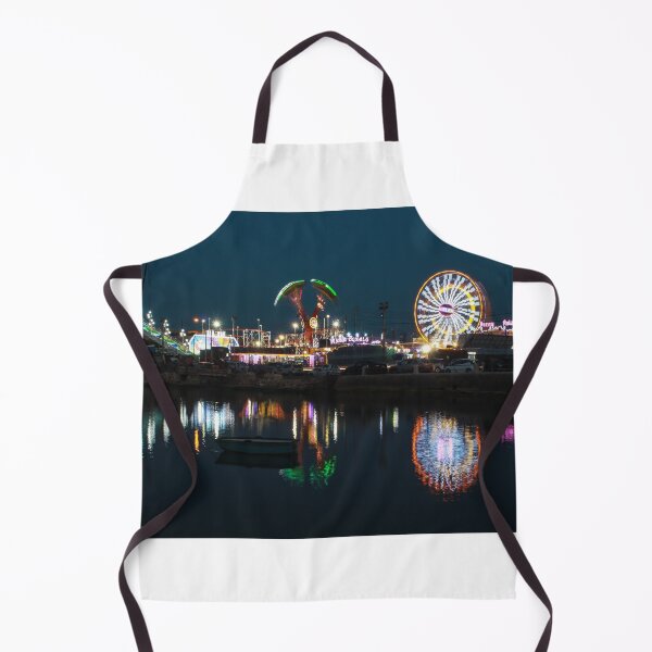 Item preview, Night Carnival With Ferris Wheel And Colorful Reflections On Calm Waterfront designed and sold by Nmallia.