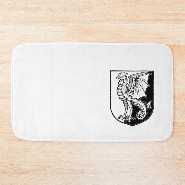 Item preview, Medieval Cockatrice Sigil (black and white) designed and sold by Dungeon-Shop.