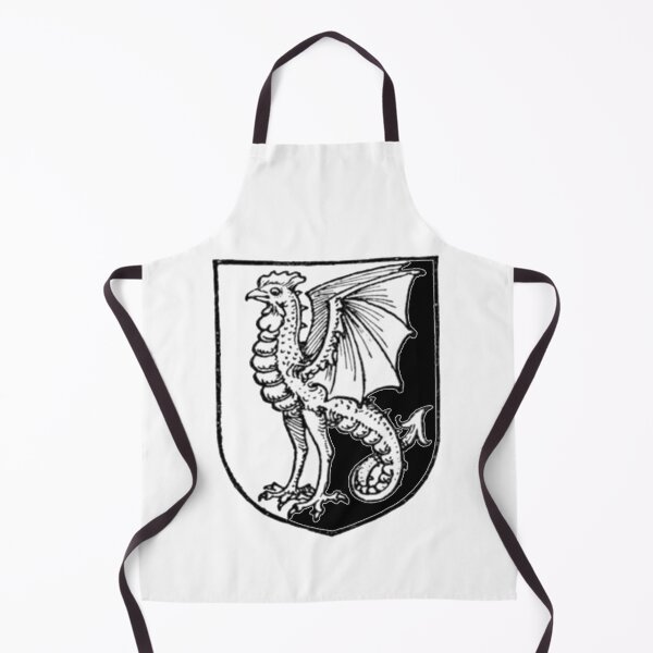 Item preview, Medieval Cockatrice Sigil (black and white) designed and sold by Dungeon-Shop.
