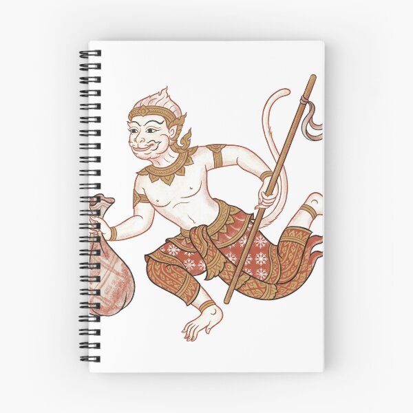 Item preview, Thai Hanuman Monkey God as Santa Claus Christmas Art designed and sold by SIAM MERMAID.