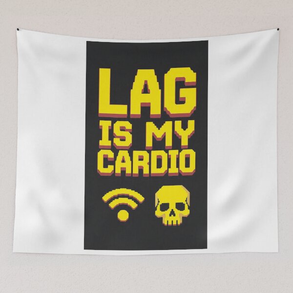 Item preview, *Lag Is My Cardio Funny Gamer WiFi Skull Transparent Design* designed and sold by Petringo.