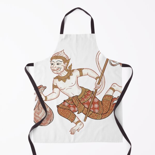 Item preview, Thai Hanuman Monkey God as Santa Claus Christmas Art designed and sold by SIAM MERMAID.