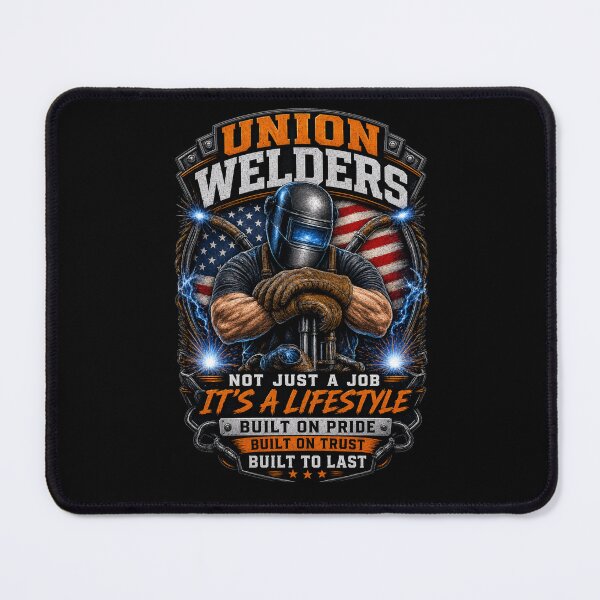 Item preview, Union Welders Built Strong With Skill And Pride Shirt | Blue Collar Welding Graphic designed and sold by LabCore.